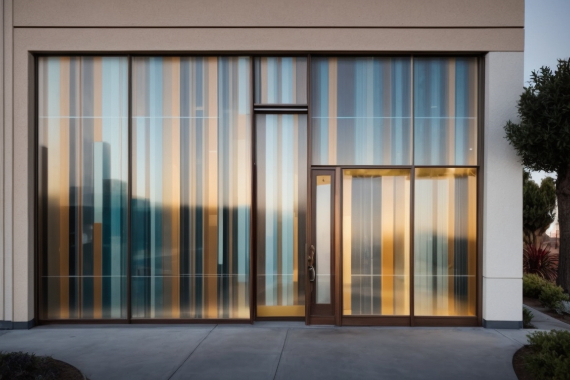 San Jose office with beautifully patterned decorative window films