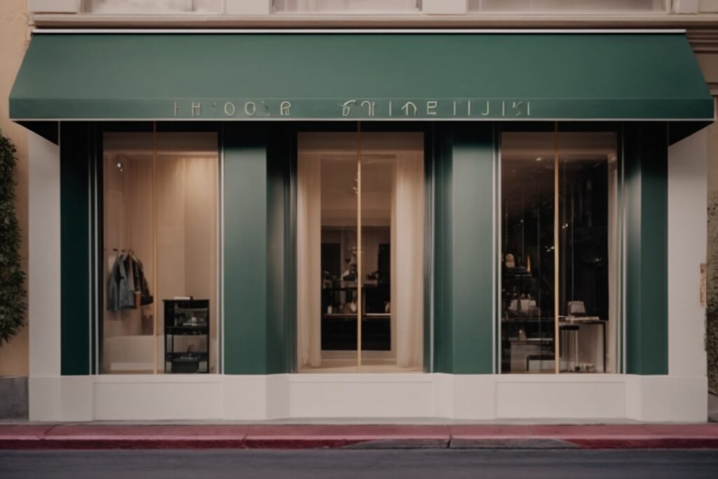 Phoenix boutique with opaque windows, chic aesthetic, privacy film